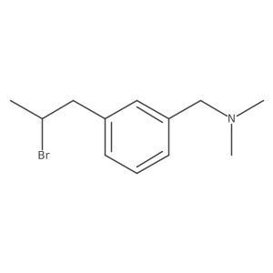 {[3-(2-Bromopropyl)phenyl]methyl}dimethylamine结构式