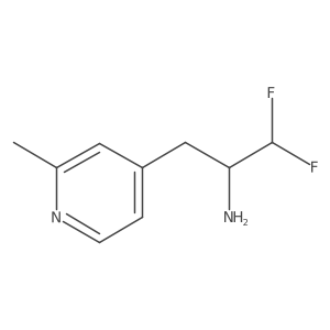 1,1-Difluoro-3-(2-methylpyridin-4-yl)propan-2-amine结构式