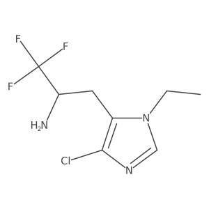 3-(4-chloro-1-ethyl-1H-imidazol-5-yl)-1,1,1-trifluoropropan-2-amine Structure