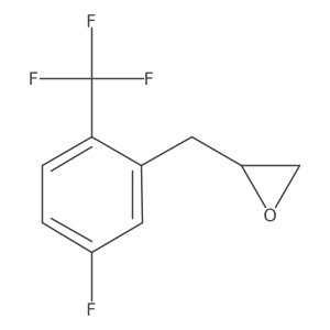 2-{[5-Fluoro-2-(trifluoromethyl)phenyl]methyl}oxirane结构式