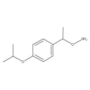 O-{1-[4-(propan-2-yloxy)phenyl]ethyl}hydroxylamine Structure