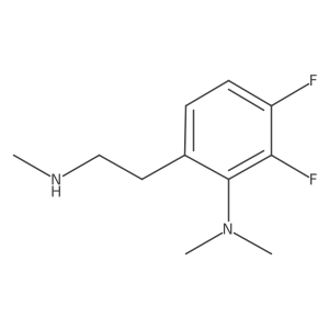 2,3-difluoro-N,N-dimethyl-6-[2-(methylamino)ethyl]aniline结构式