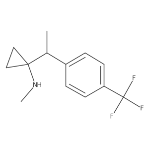 N-methyl-1-{1-[4-(trifluoromethyl)phenyl]ethyl}cyclopropan-1-amine结构式