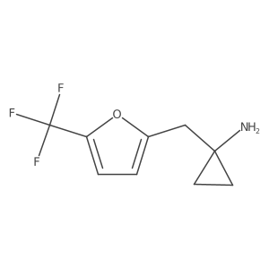 1-{[5-(Trifluoromethyl)furan-2-yl]methyl}cyclopropan-1-amine结构式