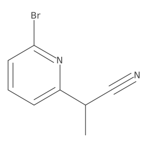 2-(6-Bromopyridin-2-yl)propanenitrile结构式