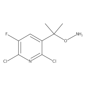 O-[2-(2,6-dichloro-5-fluoropyridin-3-yl)propan-2-yl]hydroxylamine Structure