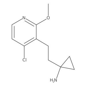 1-[2-(4-Chloro-2-methoxypyridin-3-yl)ethyl]cyclopropan-1-amine Structure