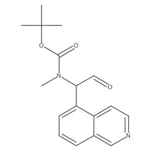 tert-butyl N-[1-(isoquinolin-5-yl)-2-oxoethyl]-N-methylcarbamate结构式