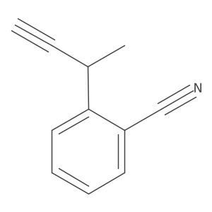 2-(But-3-yn-2-yl)benzonitrile结构式