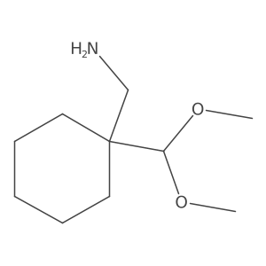 [1-(Dimethoxymethyl)cyclohexyl]methanamine结构式