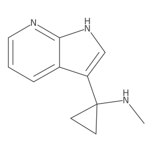 N-methyl-1-{1H-pyrrolo[2,3-b]pyridin-3-yl}cyclopropan-1-amine Structure