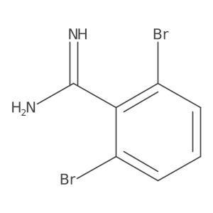2,6-Dibromobenzene-1-carboximidamide结构式