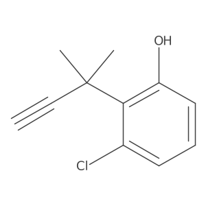 3-Chloro-2-(2-methylbut-3-yn-2-yl)phenol Structure