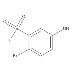 2-Bromo-5-hydroxybenzene-1-sulfonyl fluoride结构式