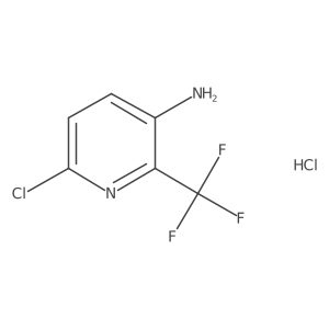 6-Chloro-2-(trifluoromethyl)pyridin-3-amine hydrochloride结构式