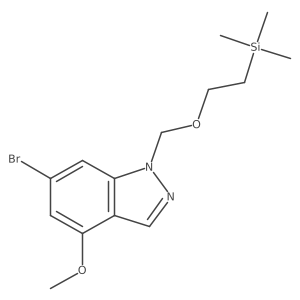 6-bromo-4-methoxy-1-((2-(trimethylsilyl)ethoxy)methyl)-1H-indazole结构式