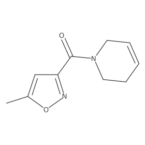 1-(5-Methyl-1,2-oxazole-3-carbonyl)-1,2,3,6-tetrahydropyridine结构式
