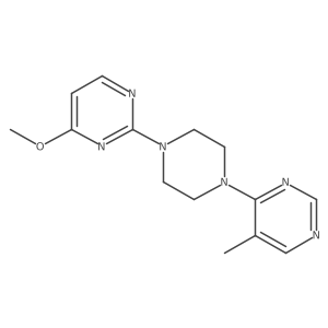 4-Methoxy-2-[4-(5-methylpyrimidin-4-yl)piperazin-1-yl]pyrimidine结构式