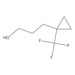 3-(1-(Trifluoromethyl)cyclopropyl)propan-1-OL结构式