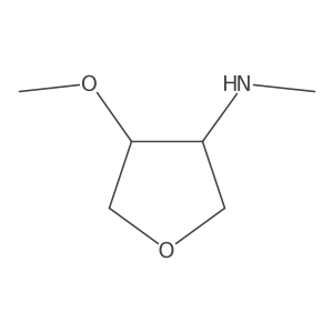 (3R,4R)-4-Methoxy-N-methyloxolan-3-amine结构式