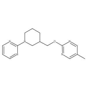 2-(3-{[(5-Methylpyrimidin-2-yl)oxy]methyl}piperidin-1-yl)pyrimidine结构式