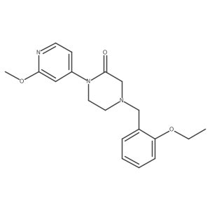 4-[(2-Ethoxyphenyl)methyl]-1-(2-methoxypyridin-4-yl)piperazin-2-one Structure
