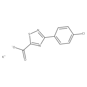 Potassium;3-(4-chlorophenyl)-1,2,4-thiadiazole-5-carboxylate Structure