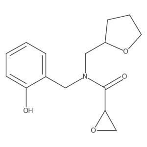 N-[(2-hydroxyphenyl)methyl]-N-[(oxolan-2-yl)methyl]oxirane-2-carboxamide结构式