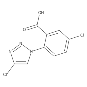 5-Chloro-2-(4-chloro-1H-1,2,3-triazol-1-yl)benzoic acid结构式