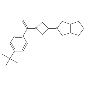 1-(4-Tert-butylbenzoyl)-3-{octahydrocyclopenta[c]pyrrol-2-yl}azetidine结构式
