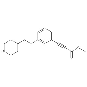 Methyl 3-{6-[(piperidin-4-yl)methoxy]pyrazin-2-yl}prop-2-ynoate Structure