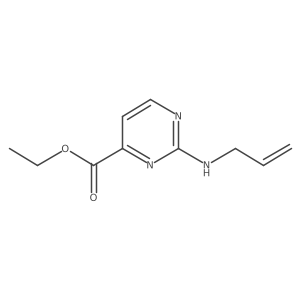 Ethyl 2-[(prop-2-en-1-yl)amino]pyrimidine-4-carboxylate结构式