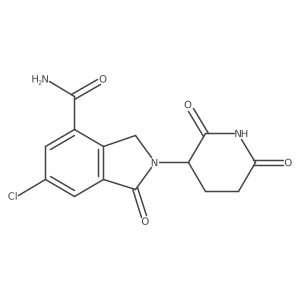 6-Chloro-2-(2,6-dioxopiperidin-3-yl)-1-oxoisoindoline-4-carboxamide Structure