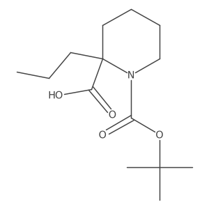 1-[(Tert-butoxy)carbonyl]-2-propylpiperidine-2-carboxylic acid结构式