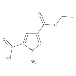 ethyl 1-amino-5-carbamoyl-1H-pyrrole-3-carboxylate结构式