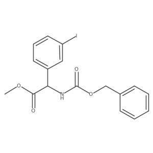 Methyl 2-{[(benzyloxy)carbonyl]amino}-2-(3-iodophenyl)acetate结构式