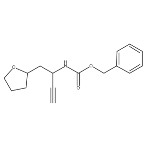 benzyl N-[1-(oxolan-2-yl)but-3-yn-2-yl]carbamate结构式