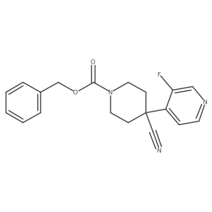 Benzyl 4-cyano-4-(3-fluoropyridin-4-yl)piperidine-1-carboxylate Structure