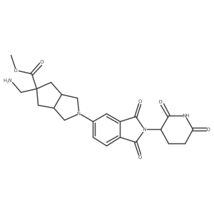 methyl 5-(aminomethyl)-2-[2-(2,6-dioxopiperidin-3-yl)-1,3-dioxo-2,3-dihydro-1H-isoindol-5-yl]-octahydrocyclopenta[c]pyrrole-5-carboxylate Structure