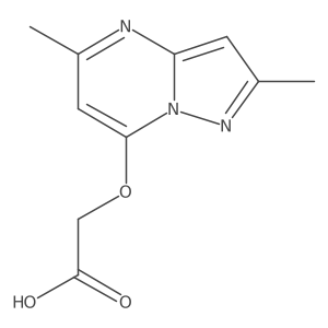 2-({2,5-Dimethylpyrazolo[1,5-a]pyrimidin-7-yl}oxy)acetic acid Structure