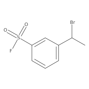 3-(1-Bromoethyl)benzene-1-sulfonyl fluoride Structure