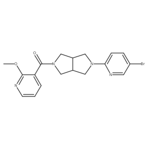 5-Bromo-2-[5-(2-methoxypyridine-3-carbonyl)-octahydropyrrolo[3,4-c]pyrrol-2-yl]pyridine Structure
