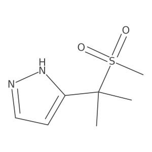 3-(2-(Methylsulfonyl)propan-2-yl)-1H-pyrazole Structure
