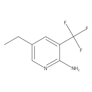 5-Ethyl-3-(trifluoromethyl)pyridin-2-amine结构式