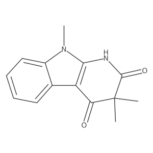 3,3,9-Trimethyl-1H-pyrido[2,3-b]indole-2,4(3H,9H)-dione Structure