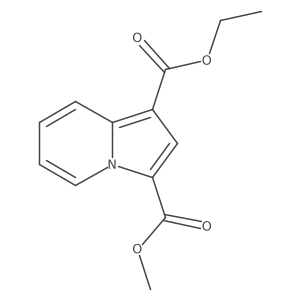 1-Ethyl 3-methyl indolizine-1,3-dicarboxylate结构式