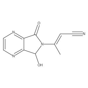 3-(7-hydroxy-5-oxo-7H-pyrrolo[3,4-b]pyrazin-6-yl)but-2-enenitrile Structure