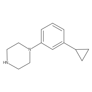 1-(3-Cyclopropylphenyl)piperazine结构式