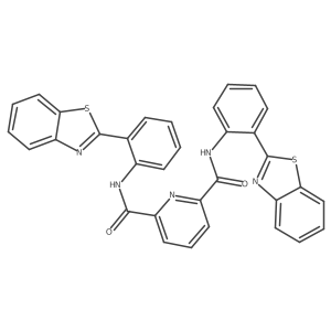 N2,N6-bis(2-(benzo[d]thiazol-2-yl)phenyl)pyridine-2,6-dicarboxamide Structure