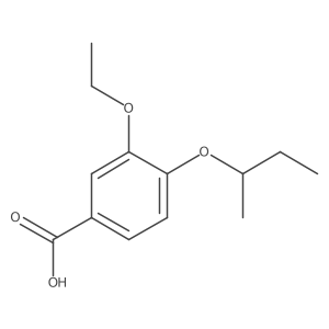 3-Ethoxy-4-(1-methylpropoxy)benzoic acid Structure